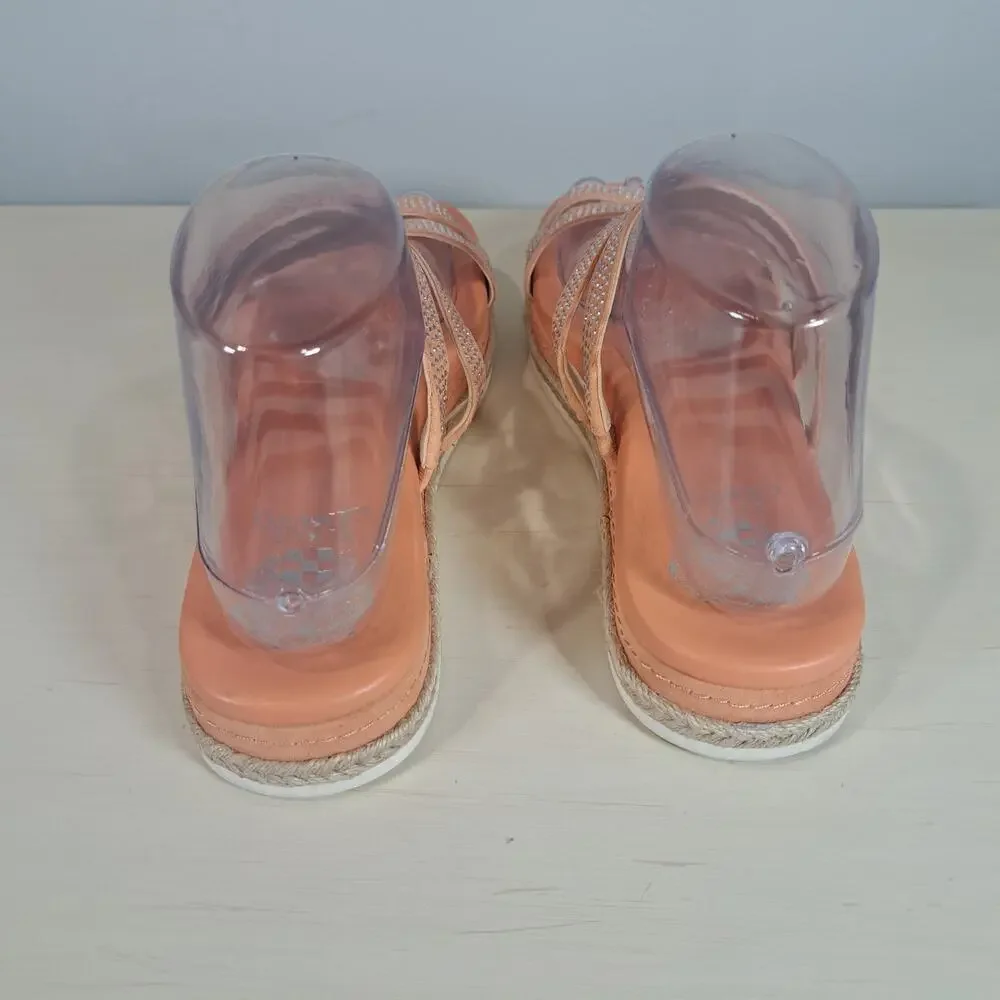 Vince Camuto Rallsan Strappy Crystal Women's Sandals Mimosa Size 8